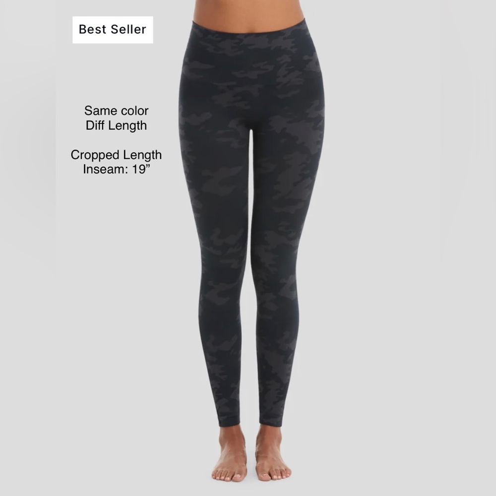 NWT SPANX EcoCare Seamless Leggings Cropped Length 19”